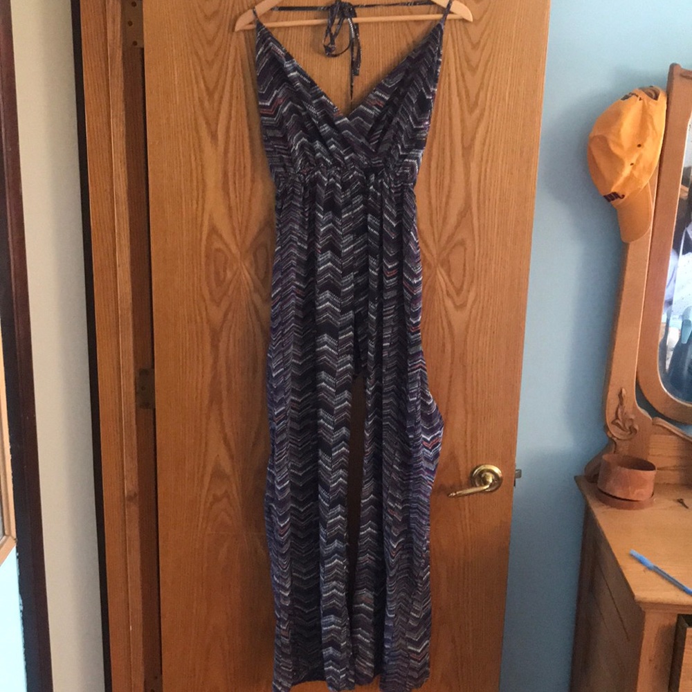 Bohemian halter top jumpsuit